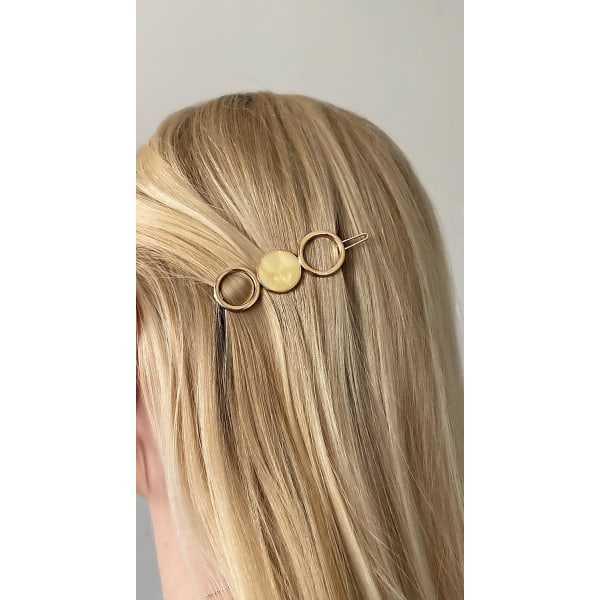 ''The one and only hairpin'" hårnåle i guld Yellow one size