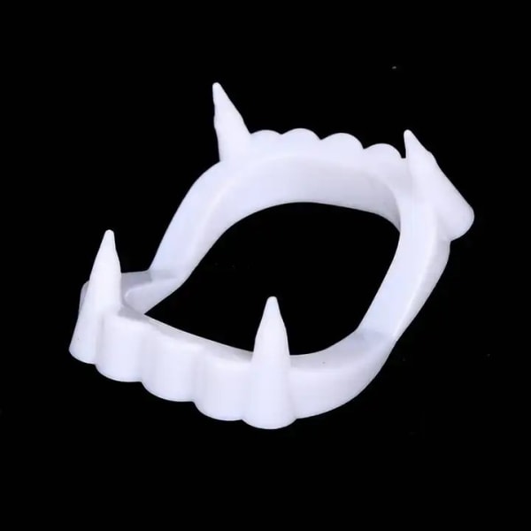 Myke vampyrtenner - Standard hvite vampyrtenner for komfortabel og effektiv vampyrtransformasjon White one size