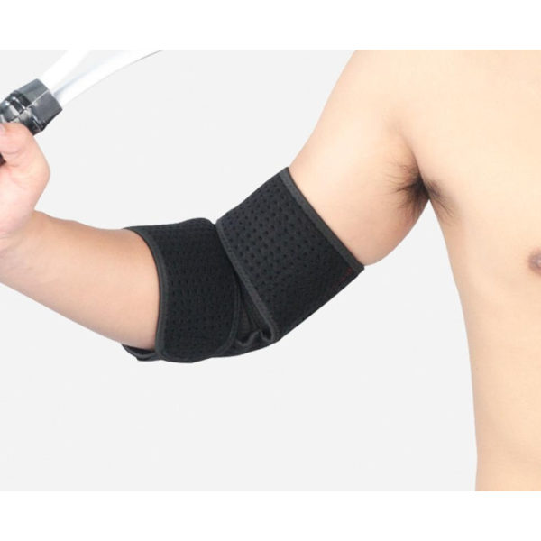 Justerbart stöd till armbåge stabiliserande kompression baseball Svart one size
