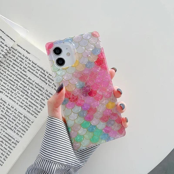 'Samsung Galaxy S23' Mermaid fish scale shell mother of pearl rectangular Multicolor one size