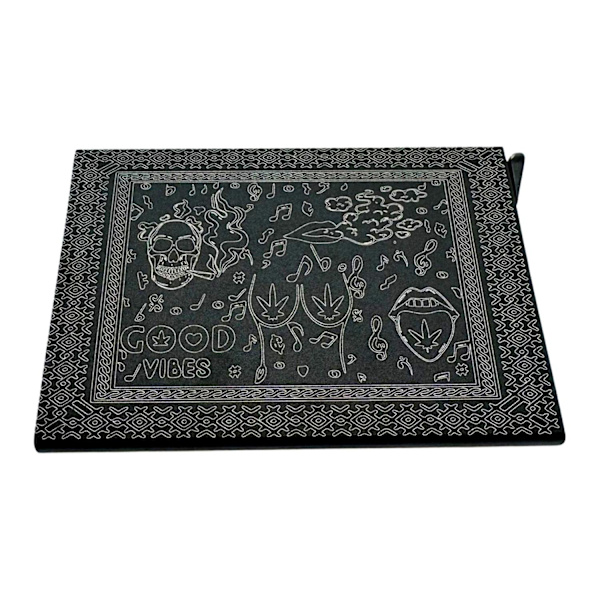 Smoke leaves-kort god vibes high life holder pop-up funktion anti-skim Black