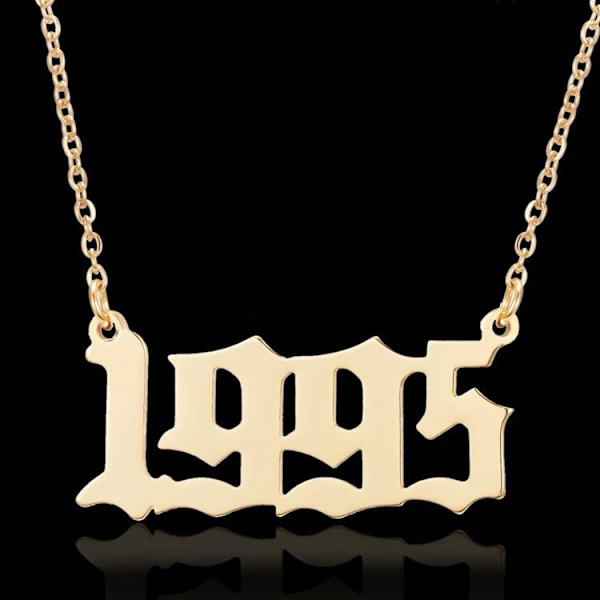 Kullatut kaulakoruketjut vuonna 1995 unisex Gold one size