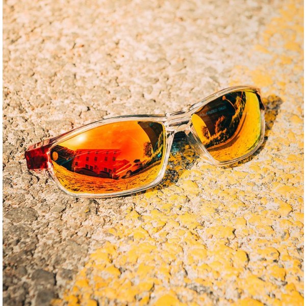 Polariserede solbriller til sport og i orange Orange one size e48b | | Abstrakt & geometri | Fyndiq