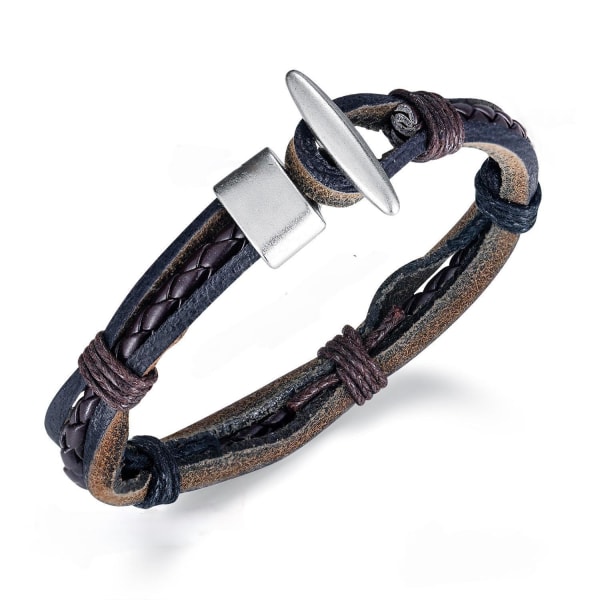 Handgjort armband i läder i autentisk stil Sil cc26 | Fyndiq