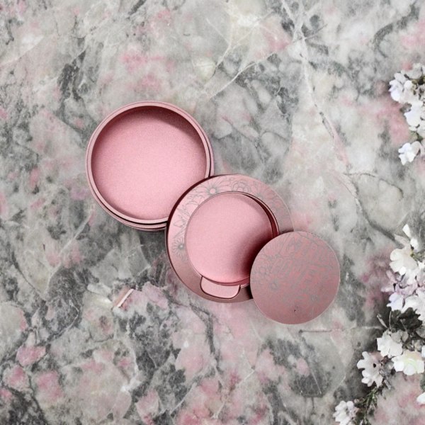 Snusdåse i pink aluminium til al snus - Girls Power flowers Pink