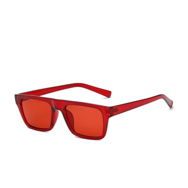 Röda klassiska fyrkantiga solglasögon i retros 88fb | Fyndiq