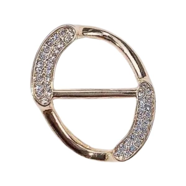 Allsidig spenne for sjal brosje silke rhinestones 12 forskjellige modeller å velge mellom Gold one size