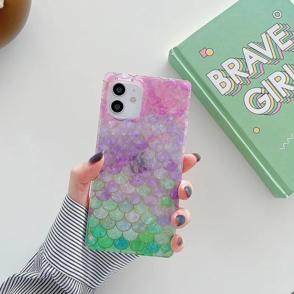 'Samsung Galaxy S23 Ultra' Havfrue fiskeskæl skal perlemor rektangulær Purple one size