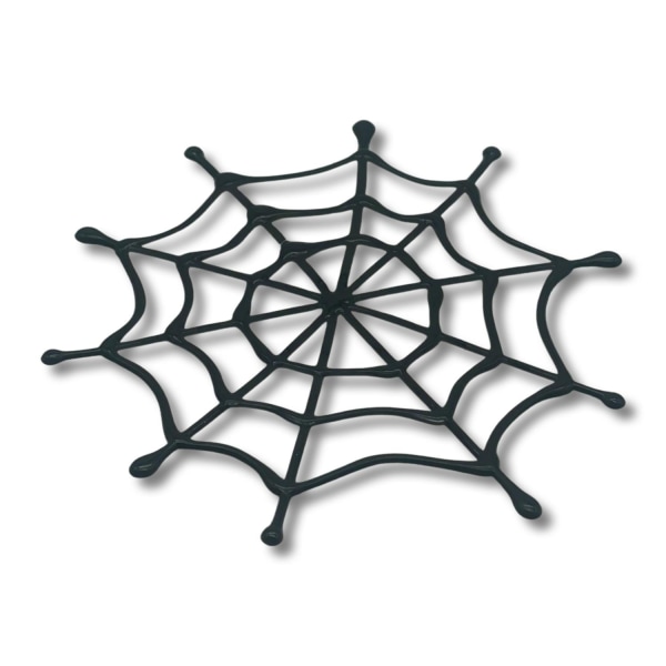 Vindusdekorasjon edderkoppnett halloween kult lim svart Black