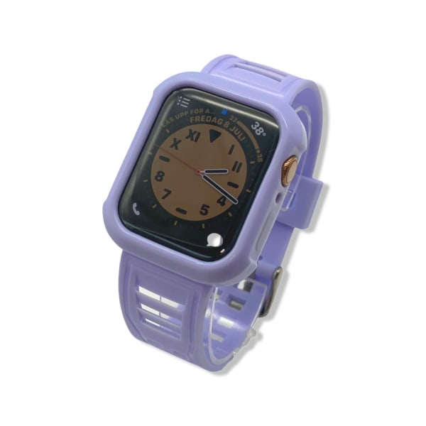 Apple Watch rannekoru silikoni useissa väreissä 42/44 mm vedenpi Purple