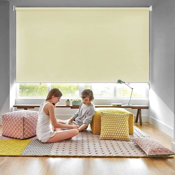 LARS360 Utomhusmarkis för balkong - vertikal markis - solskydd - solskydd - 140 x 240 cm - beige Beige