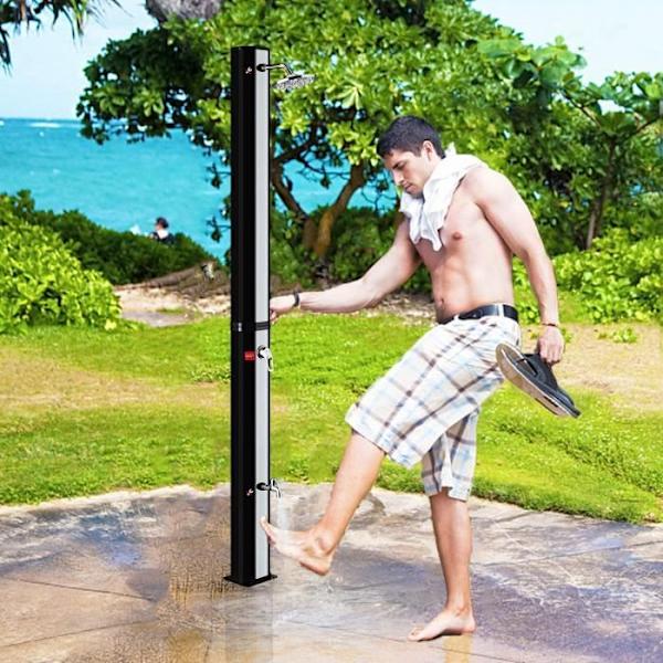 LZQ Utomhuspool Soldusch - 35 L - Varmvatten Max. 60°C - Silver Silver