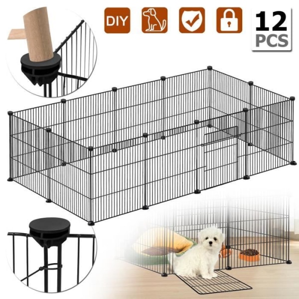 Rabbit Run - LZQ - Marsvinsbur - Svart - Liten - Gnagare svart