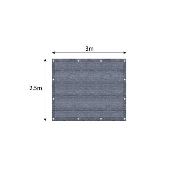 LZQ högdensitetspolyeten campingmatta - ventilerande och halkfri - med slipade spikar och bärväska, 250x300 cm