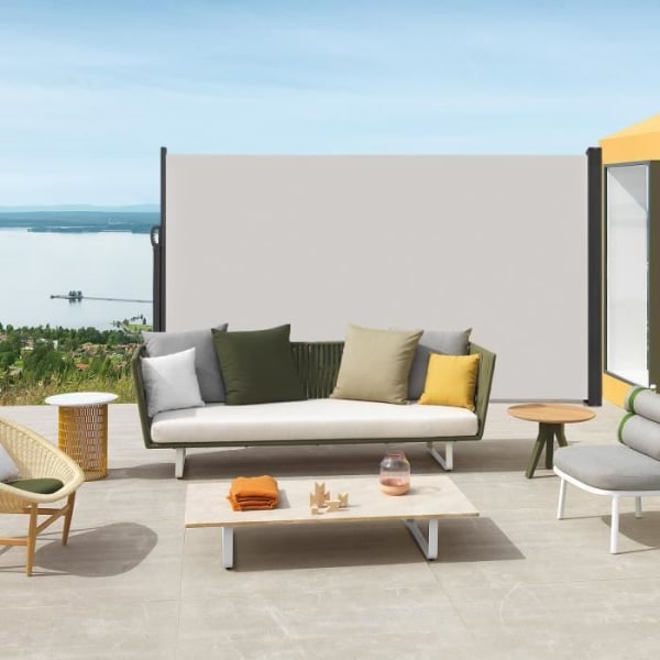 Retractable Skyddande Skärm - LZQ - Grå - UV-skydd - 1,8 x 3 m Grå