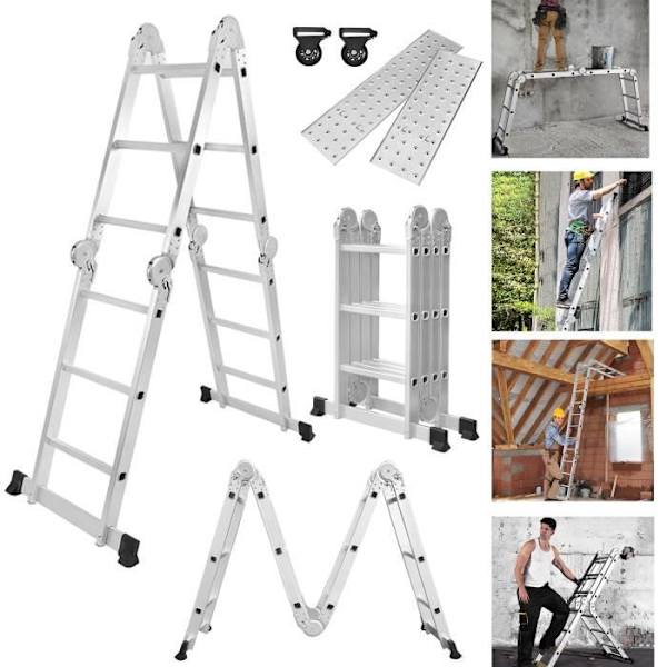 Multifunktionsstege - LZQ - 4x3 - Aluminium - 150kg Pengar
