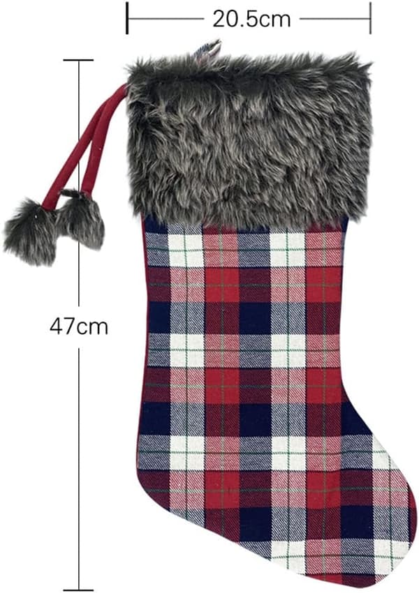 2 Personlige Jule Strømper 47cm Store Jule Strømper