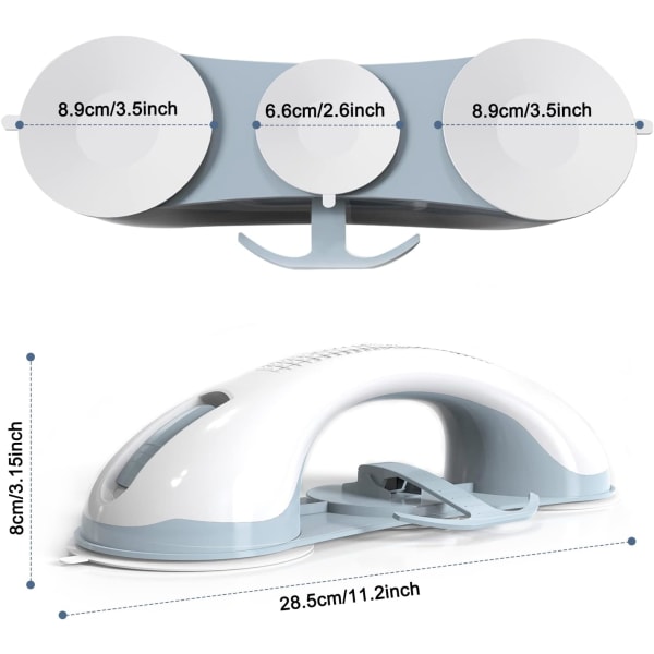 Sughandtag för badrum, duschhandtag för handikapp, äldre, seniorer, skador Rörlighetshjälp Säkerhetshandtag