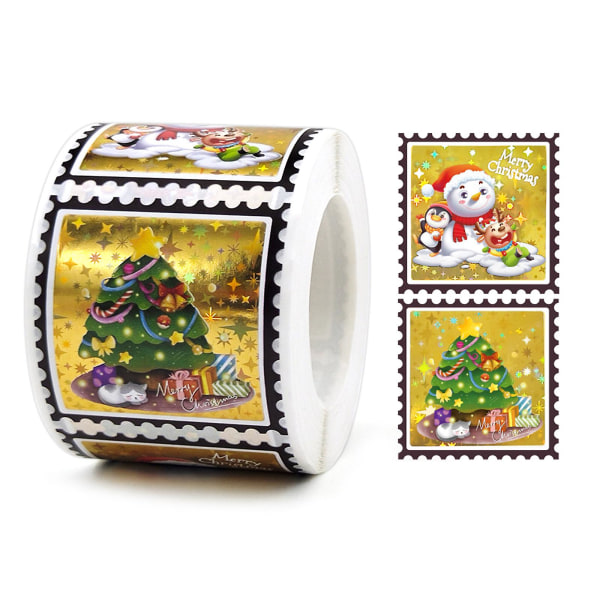 300 st julklistermärken Scrapbooking klistermärken för presentförpackning Paket godispåse