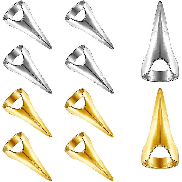 Hårdelningsnaglar Hårvalverktyg Hårsektionering Ring Retro Fingerringar Hårförlängningar För Hårfläta Lockar Styling Hårförlängning Snabb