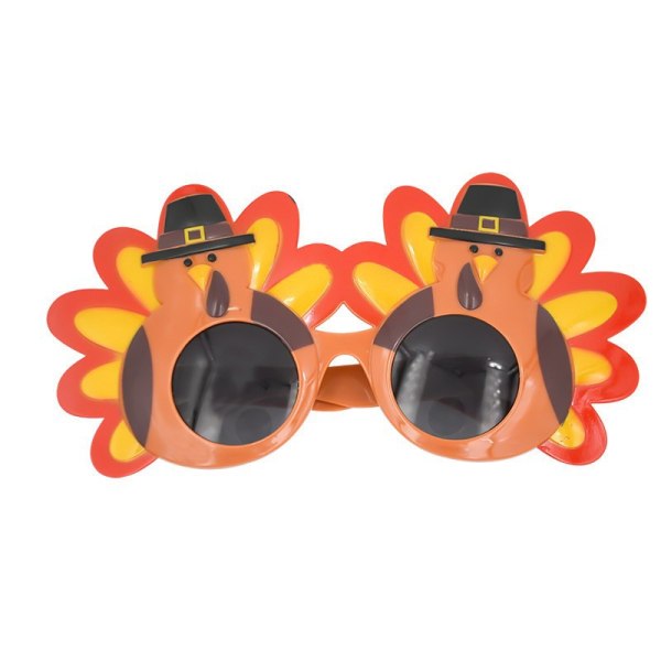 Kreativa Turkiet Glasögon Thanksgiving Glasögon Tecknad Solglasögon Glasögon För Happy Thanksgiving Kostym Festglasögon, present till vänner