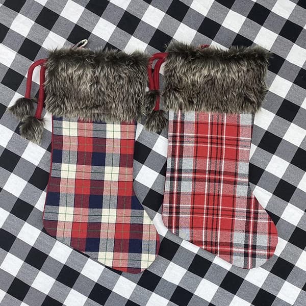 2 Personlige Jule Strømper 47cm Store Jule Strømper