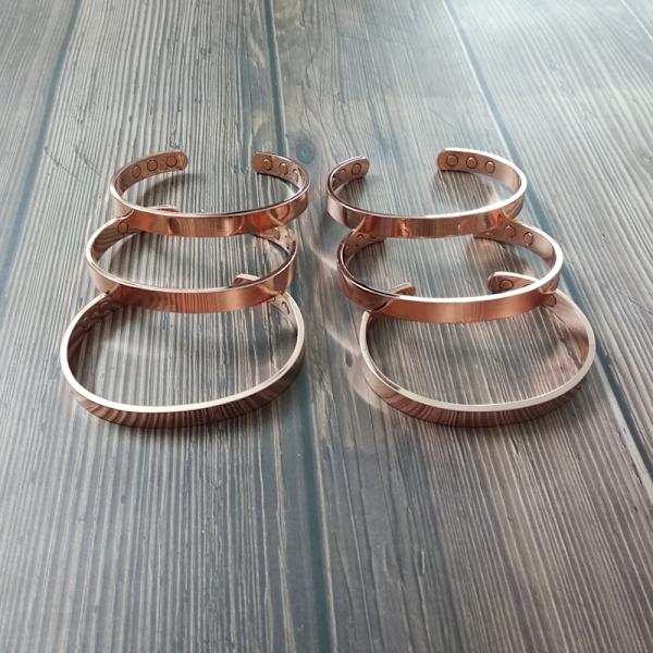 Koppar Magnetarmband för Män och Kvinnor, Lindrar Artrit Guld
