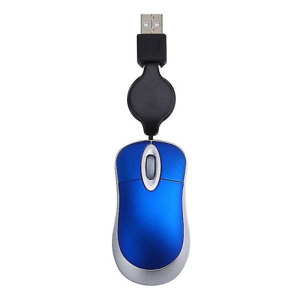 USB trådad muskabel Liten liten mus för Windows 98 (blå)