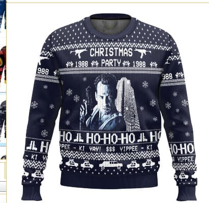 Jultröja med rund hals, Pullover, 3D-tryckt vintertröja med lång ärm - EL3622 - Storlek M M