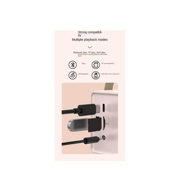 Bluetooth högtalare Klassisk Retro Musikspelare Ljud Stereo Bärbar Mini Travel Music Player Grön