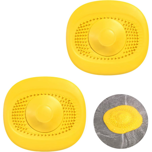 2-pack Silikon Köksvaskpropp, Universal 2-i-1 Duschvask