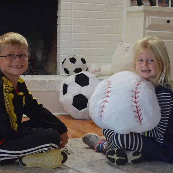 Basebollkudde Stor Basebollkastkudde Mjuk Fylld Baseboll P