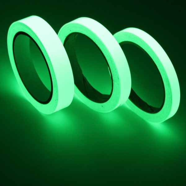 Tejp 2cm*3m-lysande, cykelreflekterande klistermärken vattentäta reflekterande klistermärken nattreflekterande reflekterande grön