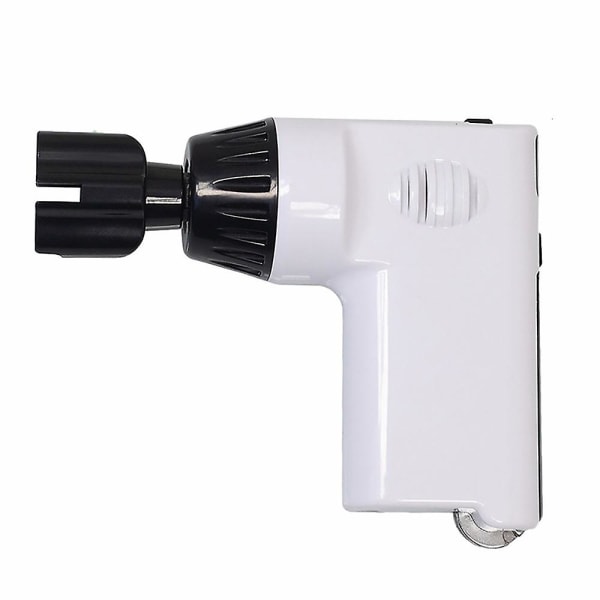 Flerfunktions elektrisk strängrullare strängavskärare USB Uppladdningsbar bärbar för gitarr Ukulele (vit)