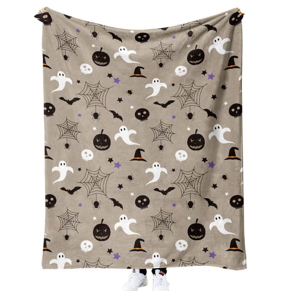 75CM x 100CM Halloween-teppe, perfekt for sofakvelder og senger - 62