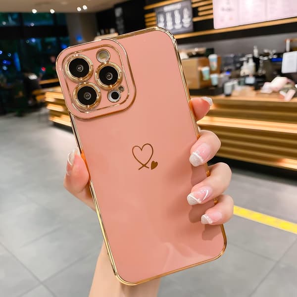 Kompatibel med iPhone 13 Pro Max Etui for Kvinner, Luksuriøs Belegg