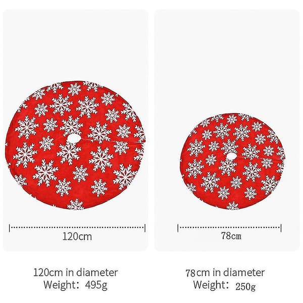 Julgransmatta, 78cm Julgransmatta Röd