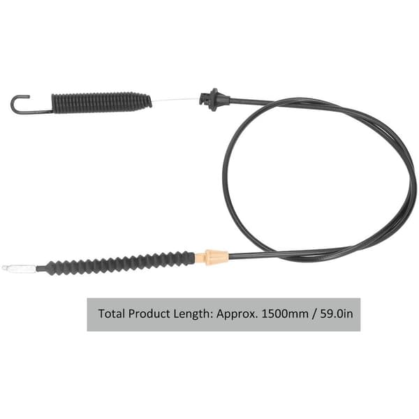 Gräsklippardeckens ingreppskabel, deckkopplingens kabel med fjäder C