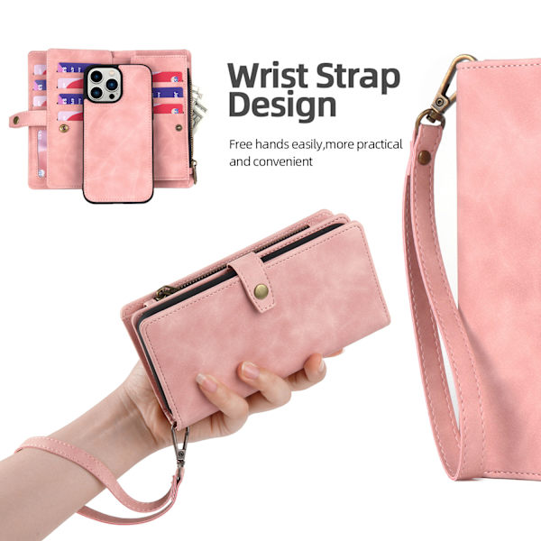 iPhone 11 Pro Max Multifunktionelt Telefoncover - Pink