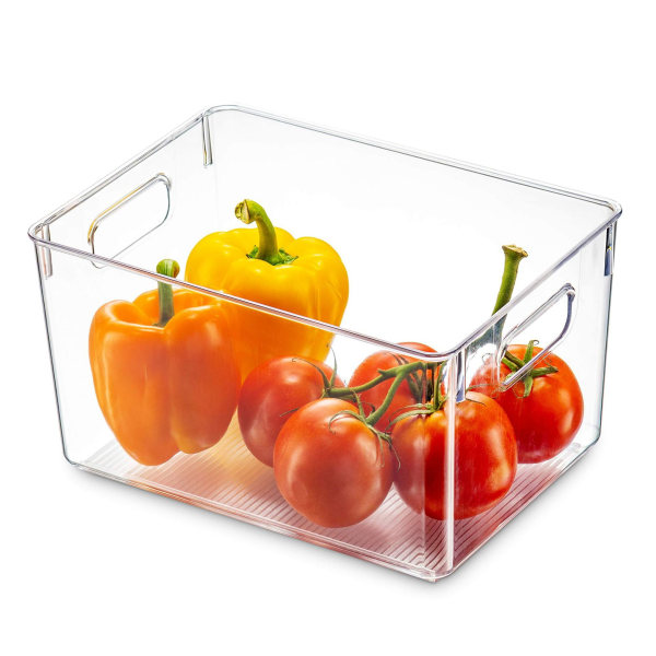 skafferi kök kylskåp Transparent organizer för hushållsmatsförvaring