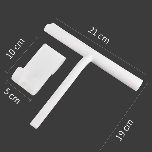 Dusjspakel - 21 cm Hvit - Vinduspakel for Bad - Si