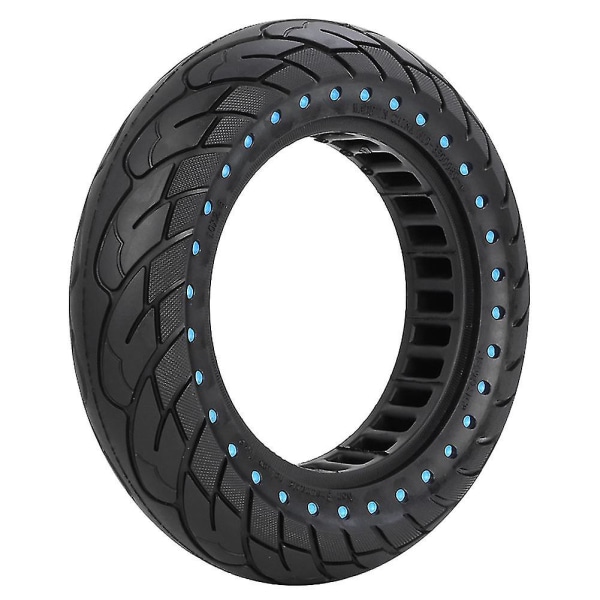 Elektrisk skoter 10x2,5 tums gummidäck Honeycomb Solid Tire Blå