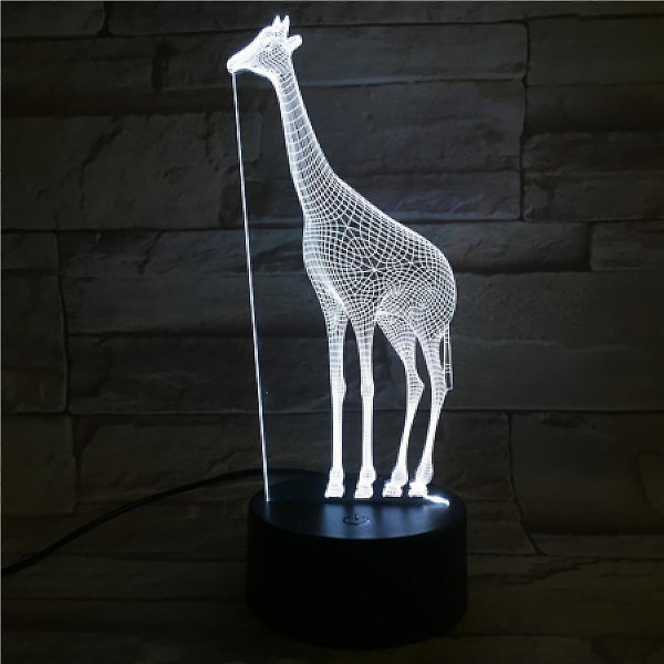 Giraffe Akryl 3d Nattlampor USB Led Bordslampa Hem R2d2 3d Arts Lampa - 7 färger Ändra sovrumsinredning Nattlampa Presenter (giraff) Xq-yd215