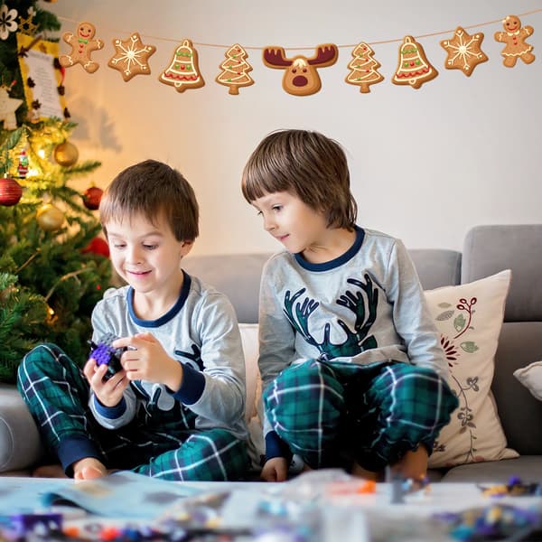 7 Trækflag * 2M Julepynt Trækbanner Glædelig Jul