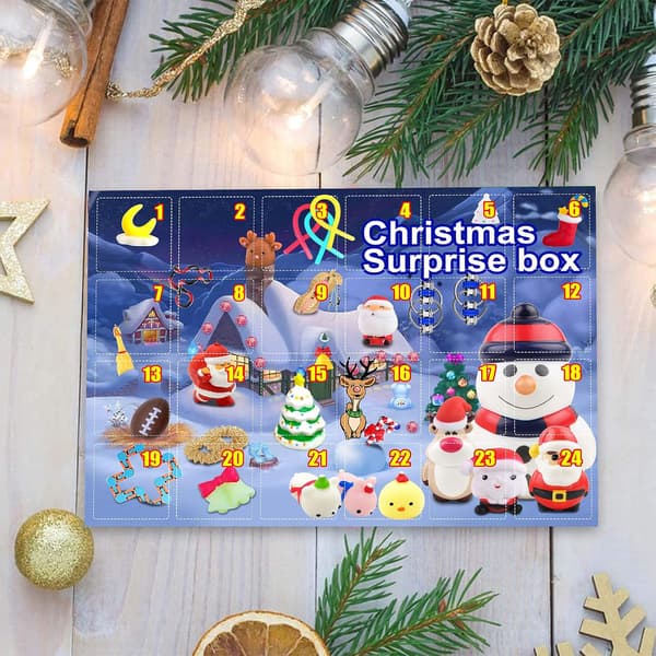 24 Dagers Julekalender Leke Sett, Juleleke Adve