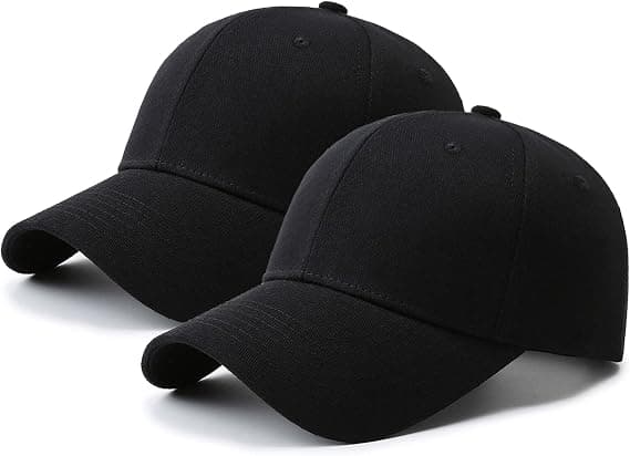 Baseball Cap Golf Far Hat sort voksen justerbar