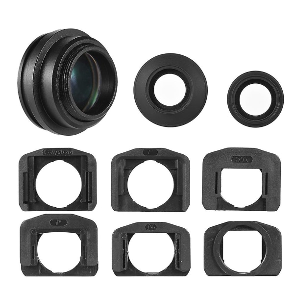1,51x Fixed Focus Viewfinder Okular Okularförstorare för Dslr-kamera med 2 * ögonlapp