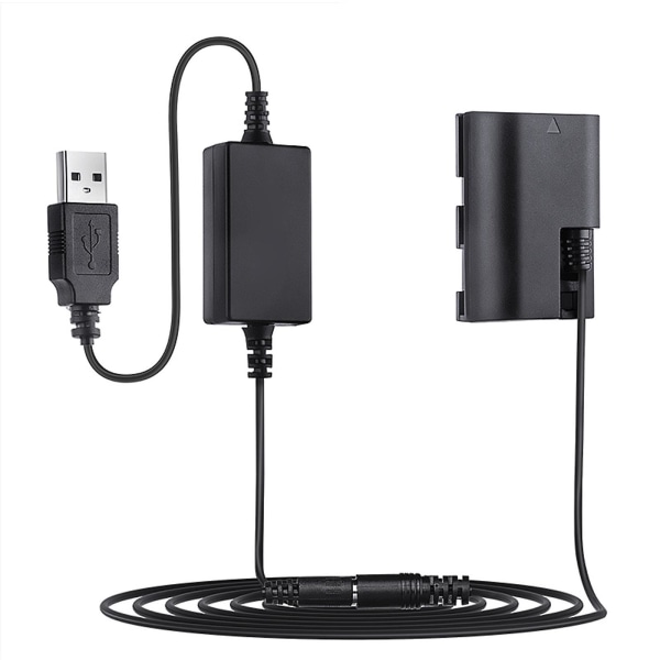 USB till Dr E6 Lp E6 Ack-e6 DC-koppling Dummy Batteri Power för Eos 5d Mark