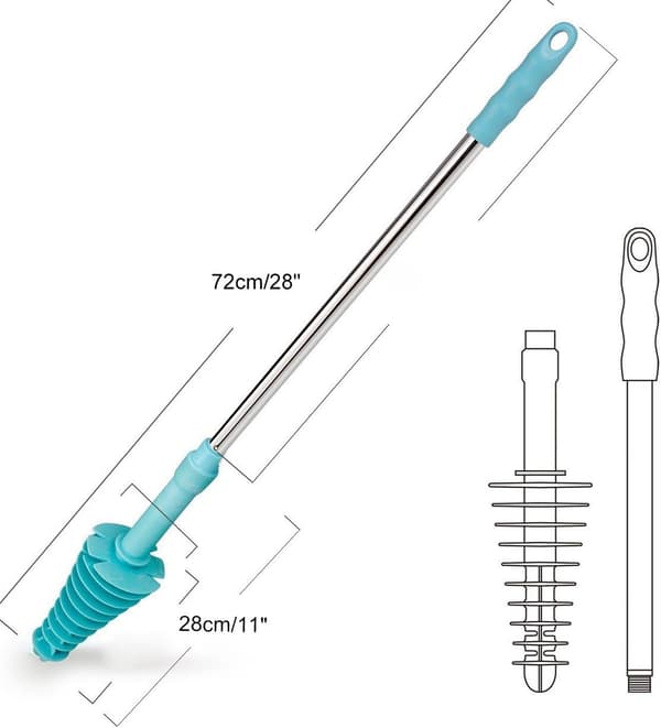 Toalettpropp Unblocker Sugkopps-Piston Typ Siphon-Typ