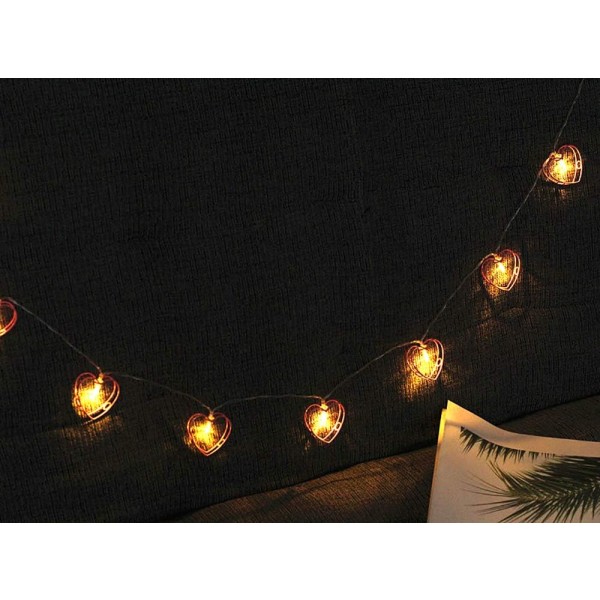 LED-stjärniga fairy lights, batteridrivna, fest-, bröllops- och semesterdekorationer